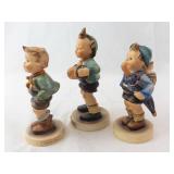 Goebel M.I. Hummel Accordion Boy #185 Trio - Set of 3 Figurines (Trumpet Boy, Home From Market)