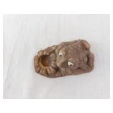 Frog Candlestick Holder - Ceramic Figurine on Lily Pad Base