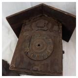 Set of 4 Vintage Carved Cuckoo Clocks with Birds & Maple Leaf Motifs. (Parts/Need Repairs)