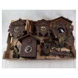 Cuckoo Clocks Parts (Lot of 4) (Parts/Need Repairs)
