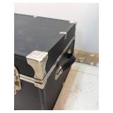 Black Flight Case with Aluminum Corner Protectors and Latches
