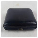 Elgin Square Watch - Swiss Made 7 Jewels with Date, Leather Travel Case