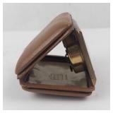 Vintage German Travel Clock in Leather Case - 7 Jewels