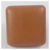 Phinney-Walker Travel Alarm Clock in Gold-Tone Case with Pink Satin Interior