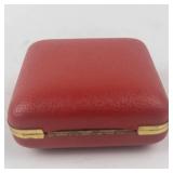 Seth Thomas Travel Alarm Clock - Red Leather Case, Germany
