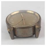 EMCA Swiss Made Vintage Alarm Clock 7 Jewels Brass Case