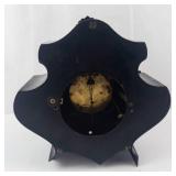 Ornate Carved Wood Crest with Bronze Accent Shell Motif - Antique Furniture Ornament