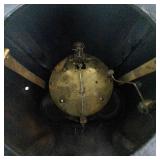 Ornate Carved Wood Crest with Bronze Accent Shell Motif - Antique Furniture Ornament