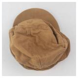 HIGGERS CAP 73 Tan Cotton Bucket Hat with Red Interior