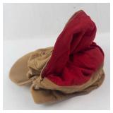 HIGGERS CAP 73 Tan Cotton Bucket Hat with Red Interior