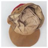 HIGGERS CAP 73 Tan Cotton Bucket Hat with Red Interior