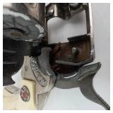 Hubley Cowboy Cap Gun - Vintage Colt SAA Style Toy Pistol w/ Ivory Grip