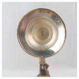 Ceramic Beer Stein with Brass Lid - Hand-Painted Village Scene