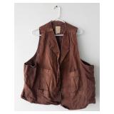 Wahmaker Frontier Canvas Vest 2XT - Made in USA Brown Workwear