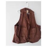 Wahmaker Frontier Canvas Vest 2XT - Made in USA Brown Workwear