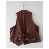 Wahmaker Frontier Canvas Vest 2XT - Made in USA Brown Workwear