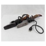 Vintage Electric Soldering Irons with Wood Handles (Lot of 2)