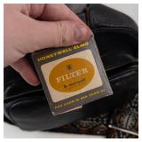 Honeywell Elmo Zoom 82 8mm Movie Camera with Leather Case & Filter Box (Untested)