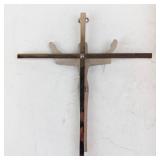 Crucifix Wall Hanging - Silver-Tone Cross with Jesus