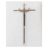 Crucifix Wall Hanging - Silver-Tone Cross with Jesus