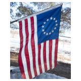 Betsy Ross 13-Star Flag - Circle of Stars on Blue Canton, 13 Stripes (NO SHIPPING)