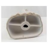 Porcelain Gentleman Figurine with Flower Pot - White Bisque