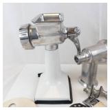 Rival Grind-O-Mat Meat Grinder - Vintage Manual with Attachments