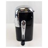 Ice-O-Mat Vintage Manual Ice Shaver - Chrome Top, Black Base (Untested)