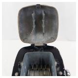 Ice-O-Mat Vintage Manual Ice Shaver - Chrome Top, Black Base (Untested)