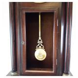 Bombay Company Grandfather Clock - Dark Walnut Finish, Brass Dial (2000).