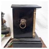 Antique Black Mantel Clock Bits and Parts
