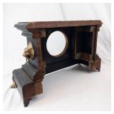 Antique Black Mantel Clock Bits and Parts