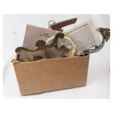 Antique Black Mantel Clock Bits and Parts