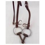 Brown Leather Horse Bridle with Bits & Reins