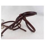 Brown Leather Horse Bridle with Bits & Reins