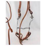 Brown Leather Horse Bridle with Bit & Reins