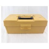 Plano Yellow Plastic Tackle Box with Divided Top Tray (Two-Tier)
