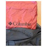 Columbia Sleeping Bag - Red Exterior, Black Base, Plaid Interior