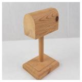 Miniature Dollhouse Furniture Set - Wooden Desk, Table and Chair & Silverware, Mailbox