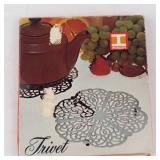 IRVINWARE Trivet - Floral Lace Openwork Metal, Vintage 1974