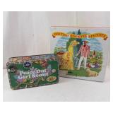 Peace Out Girl Scout Tin Lunch Box & British Biscuits Tin - Vintage Collectible