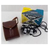 Vintage Pentax K15 Prism Binoculars 6x15 with Leather Case