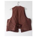 WAH Maker Frontier Classics Vintage Mens Western Vest - 2XT