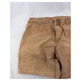Carhartt Cargo Shorts - Size 40 Khaki, Zipper Fly & Belt Loops