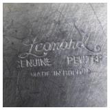 Leonard Genuine Pewter Bud Vase, Vintage Pewter Mug & Sifter