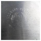 Set of Two Vintage Aluminum Cone Juicer Strainers with Base and Handles