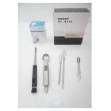 New Taylor Scale, New LED plant light, small whisks, ice cream scoop, 1/2 teaspoon, specialty tongs