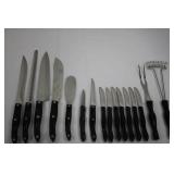 Cutco Knife Set in Wooden Block with Carving Fork - Assorted Knives Included in Collection