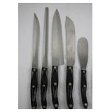 Cutco Knife Set in Wooden Block with Carving Fork - Assorted Knives Included in Collection