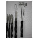 Cutco Knife Set in Wooden Block with Carving Fork - Assorted Knives Included in Collection